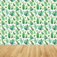 Frendorf | Tropische Bladeren Patroon Muurverf Non-woven Textuur Vlekbestendig Zachte Kleur Wandkunst voor Slaapkamer
