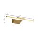 Frendorf | 16"/21.5" W Metallic Streamlined Wall Lamp Simplicity LED Gold Vanity Sconce Light für Badezimmer