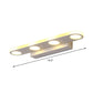 Frendorf | Rechteckige Wandlampen Vanity Simplicity Metall 4/6-Licht Weiße Wandmontierte Lampe in Warm/Weiß Licht