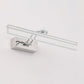 Frendorf | 16"/23.5" L LED Badezimmer Wand Vanity Licht Modernismus Silber Wand Sconce Beleuchtung mit rechteckigem Acrylschirm in Warm/Weiß Licht
