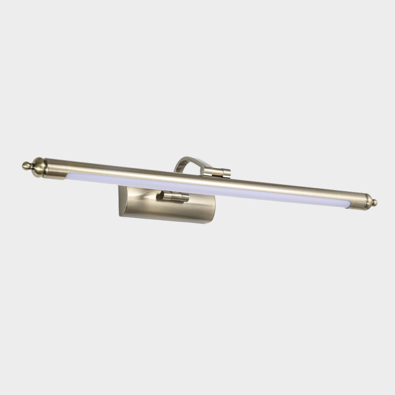 Frendorf | Verlängerte Wandbeleuchtung Ideen Modernität Metall LED WC Wandlampe in Nickel, Warm/Weiß Licht