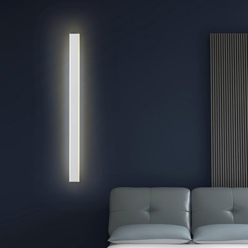 Frendorf | Gestreamlineerde LED Wandverlichting Idee Minimalisme Metalen Slaapkamer Wandlamp Licht in Zwart/Wit