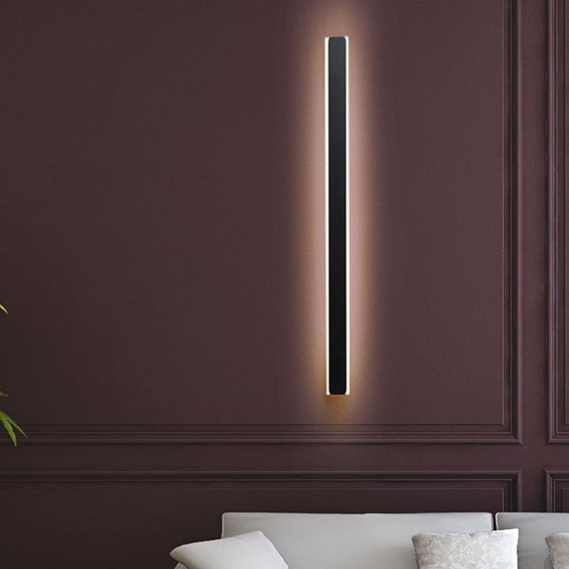 Frendorf | Gestreamlineerde LED Wandverlichting Idee Minimalisme Metalen Slaapkamer Wandlamp Licht in Zwart/Wit