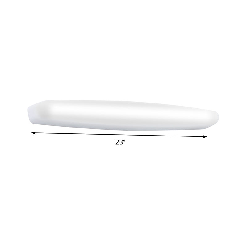 Frendorf | Gestroomlijnde Wandverlichting Ideeën Eenvoudige Acryl LED Witte Vanity Wandlamp in Warm/Wit Licht voor Toilet