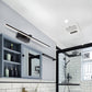 Frendorf | Gestroomlijnde Vanity Wandlamp Eenvoudige Metalen LED Zwarte Wandverlichting in Warm/Wit Licht voor Badkamer
