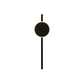 Frendorf | Nordic LED Flush Wandlamp Zwart Ronde en Bar Wandverlichting Ideeën met Metallic Schaduw in Warm/Wit Licht