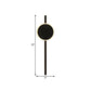 Frendorf | Nordic LED Flush Wandlamp Zwart Ronde en Bar Wandverlichting Ideeën met Metallic Schaduw in Warm/Wit Licht