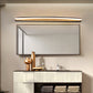 Frendorf | Gebogen Bar Wand Vanity Licht Minimal LED Metalen Badkamer Wandlamp in Zwart, Warm/Wit Licht