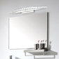 Frendorf | Kurvige Badezimmer Wandmontierte Vanity Light Klar/Champagner Kristall LED Minimal Spiegel Lampe in Warm/Weiß Licht