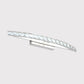Frendorf | Kurvige Badezimmer Wandmontierte Vanity Light Klar/Champagner Kristall LED Minimal Spiegel Lampe in Warm/Weiß Licht