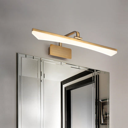 Frendorf | Modernistische Slim Vanity Lamp Metalen LED Badkamer Wandverlichting in Goud, Warm/Wit Licht