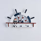 Frendorf | Houten roer Flush Mount Wandlamp Mediterrane LED Wandverlichting Ideeën met Cartoon Zeeman Decor in Blauw