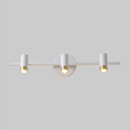 Frendorf | 3-Arm Wandmontierte Lichtarmatur Minimalismus Metall 3 Köpfe Badezimmer Spiegelleuchte in Weiß