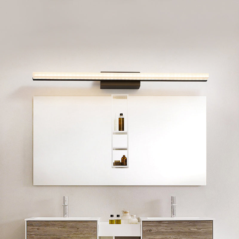 Frendorf | Acryl Linear Wand Sconce Modernisme LED Wandverlichting Fixture in Zwart, Warm/Wit Licht