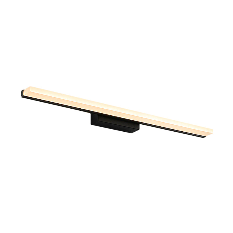 Frendorf | Acryl Linear Wand Sconce Modernisme LED Wandverlichting Fixture in Zwart, Warm/Wit Licht