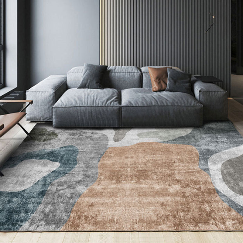Frendorf | Meerkleurig abstract tapijt Synthetisch Shabby Chic tapijt wasbaar antislip achterkant tapijt ter decoratie