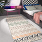 Frendorf | Bohemian Tribal Geometrisches Muster Teppich Multicolor Baumwollteppich rutschfest haustierfreundlich waschbar Teppich für Schlafzimmer