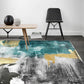 Frendorf | Multi Color Industrieteppich Polyester Abstraktes Muster Teppich Haustierfreundlicher Rutschfester Bereichsteppich für Salon