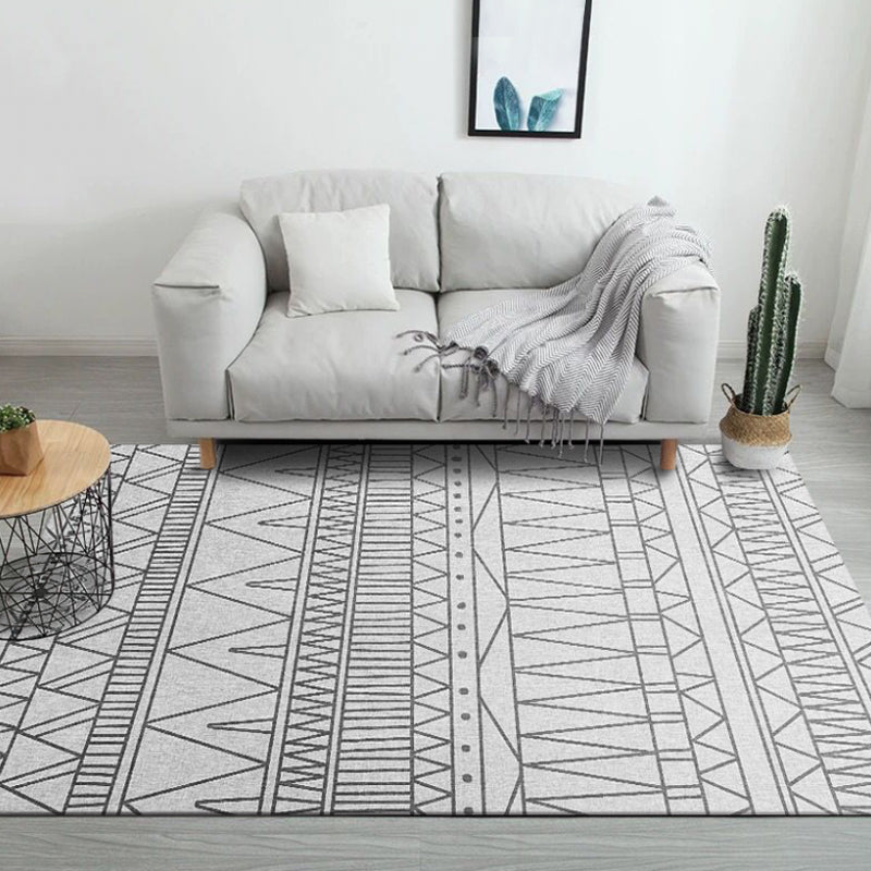 Frendorf | Böhmisches Tribal Geometrie Muster Teppich Mehrfarbig Polyester Teppich Rutschfest Fußbodenfreundlich Waschbar Teppich für Schlafzimmer
