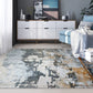 Frendorf | Donkergrijs Industrieel Tapijt Polyester Abstract Patroon Tapijt Dier vriendelijk Antislip Wasbaar Vloerkleed voor Woonkamer