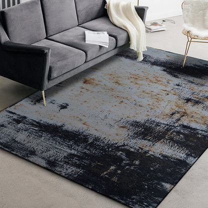 Frendorf | Donkergrijs Industrieel Tapijt Polyester Abstract Patroon Tapijt Dier vriendelijk Antislip Wasbaar Vloerkleed voor Woonkamer