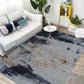 Frendorf | Donkergrijs Industrieel Tapijt Polyester Abstract Patroon Tapijt Dier vriendelijk Antislip Wasbaar Vloerkleed voor Woonkamer