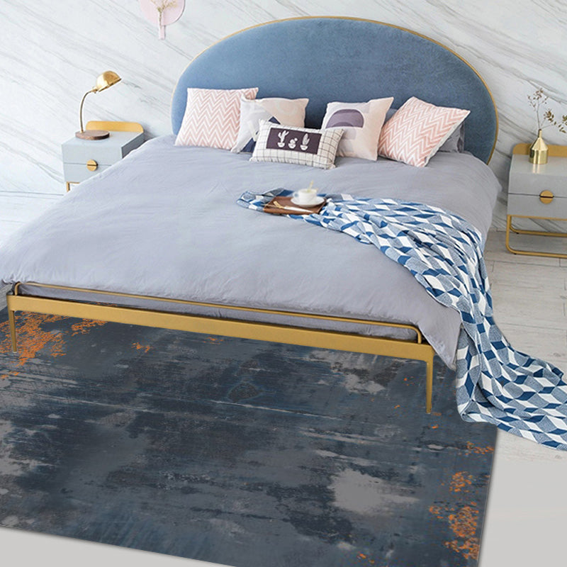 Frendorf | Donkergrijs Industrieel Tapijt Polyester Abstract Patroon Tapijt Dier vriendelijk Antislip Wasbaar Vloerkleed voor Woonkamer