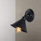 Frendorf | Schwarze Lackierte Kegel Wand Sconces Licht Loft Stil Metallisch 1 Kopf Schlafzimmer Wandlampe