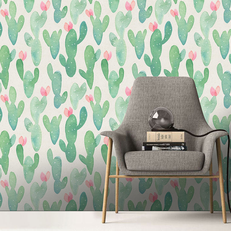 Frendorf | Waterdichte Cactus Wandbekleding Pleisterbehangrol voor Kinderen, Eenvoudig te Verwijderen