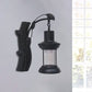 Frendorf | Kerosene Gang Wall Light Fixture Coastal Clear Glass 1 Light Black/Koper Sconce Lamp