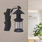 Frendorf | 1 Lichtklar Glas Wand Sconces Licht Retro Küsten Schwarz/Kupfer Petroleum Flur Beleuchtung Fixture