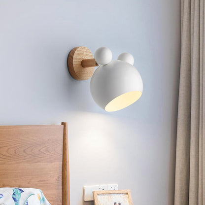 Frendorf | Draaiende Muiz Kinderkamer Wandlamp Metaal 1 Kop Macaron Loft Wandlamp