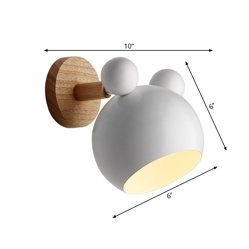 Drehbare Maus Kinderzimmer Wandlampe Metall 1 Kopf Macaron Loft Wandstrahler