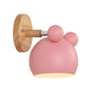 Drehbare Maus Kinderzimmer Wandlampe Metall 1 Kopf Macaron Loft Wandstrahler