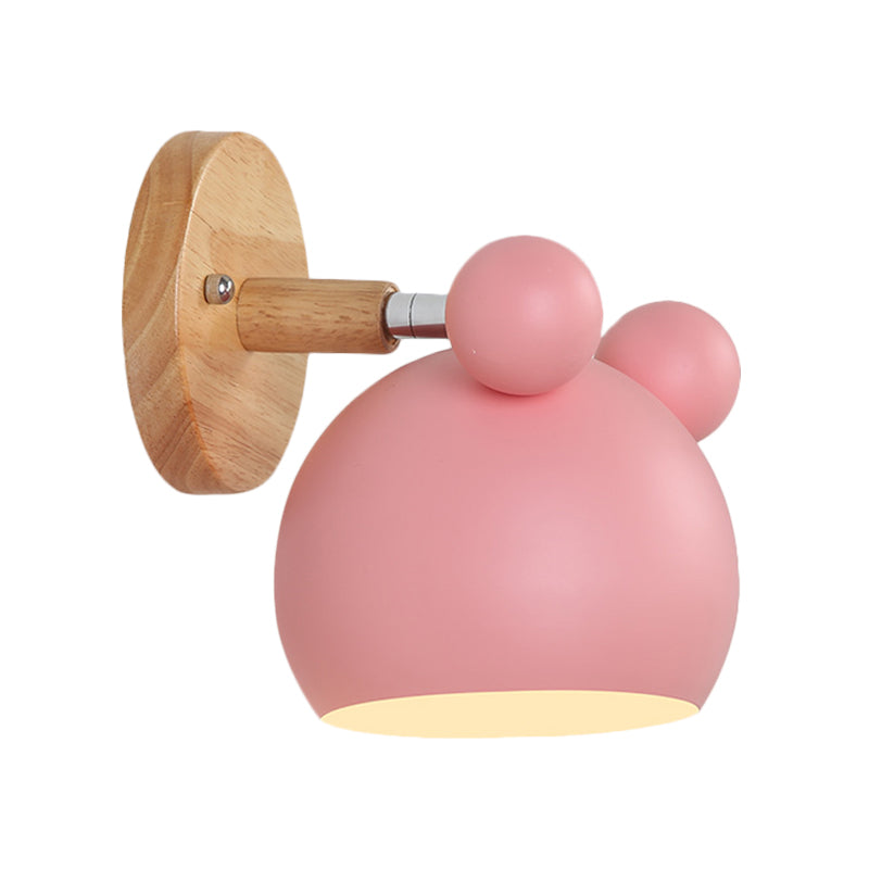 Drehbare Maus Kinderzimmer Wandlampe Metall 1 Kopf Macaron Loft Wandstrahler