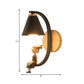 Frendorf | 1 Licht Trichter Schirm Wandleuchte Nordic Stil Metall Wandlampe für Kinder Schlafzimmer Küche