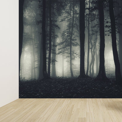Fotografisches Nebelwald Wandbild Große Wanddekoration für das Hausinterieur, Maßgeschneiderte Größe