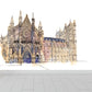 Global inspirierte historische Relikte Wandmalerei Pastellfarbene Architektur Wandverkleidung für Zuhause