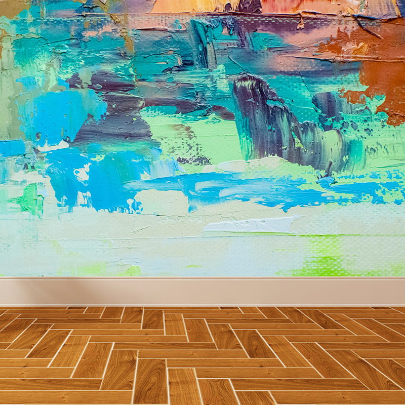 Ganzes abstraktes Ölmalerei Wandmural Tapete feuchtigkeitsbeständig klassische Schlafzimmer Wanddeko