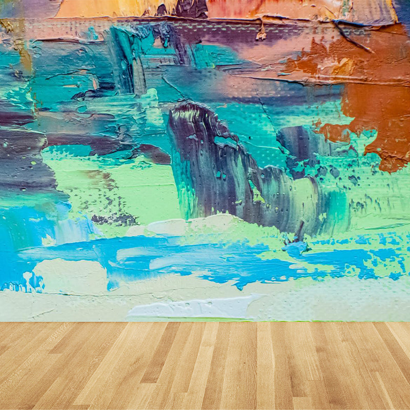 Ganzes abstraktes Ölmalerei Wandmural Tapete feuchtigkeitsbeständig klassische Schlafzimmer Wanddeko