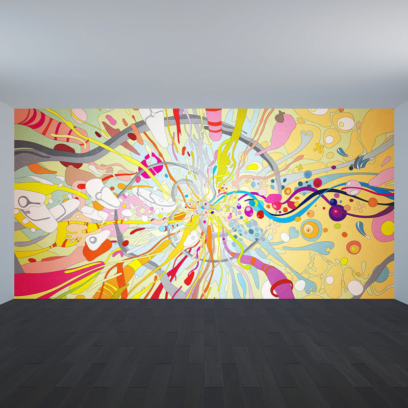 Graffiti Entertainment Tapete Wandbild Zeitgenössische Vlies Wandverkleidung für Jungenzimmer