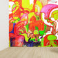 Graffiti Entertainment Tapete Wandbild Zeitgenössische Vlies Wandverkleidung für Jungenzimmer
