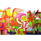Graffiti Entertainment Tapete Wandbild Zeitgenössische Vlies Wandverkleidung für Jungenzimmer