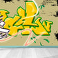 Graffiti Entertainment Tapete Wandbild Zeitgenössische Vlies Wandverkleidung für Jungenzimmer