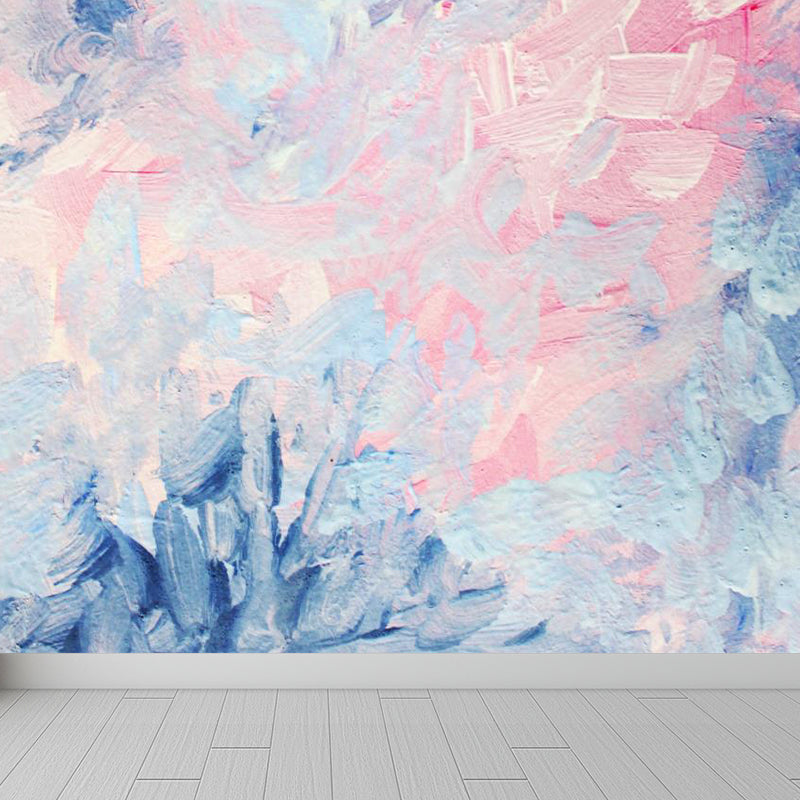 Moderne Landschaftsmalerei Wandbild Sanfte Farben Abstract Wandverkleidung für Zuhause, Individueller Druck