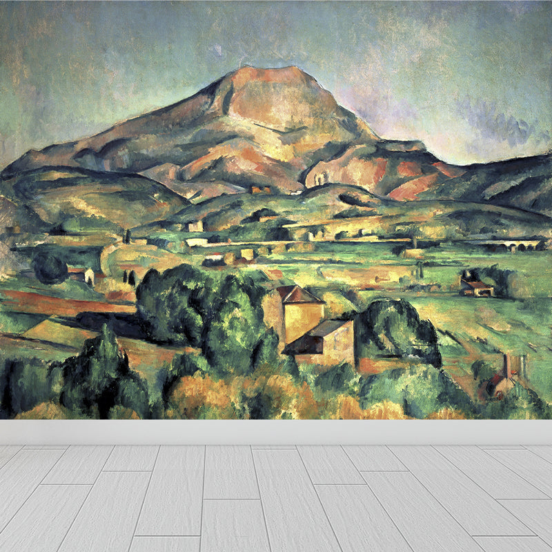 Moderne Landschaftsmalerei Wandbild Sanfte Farben Abstract Wandverkleidung für Zuhause, Individueller Druck