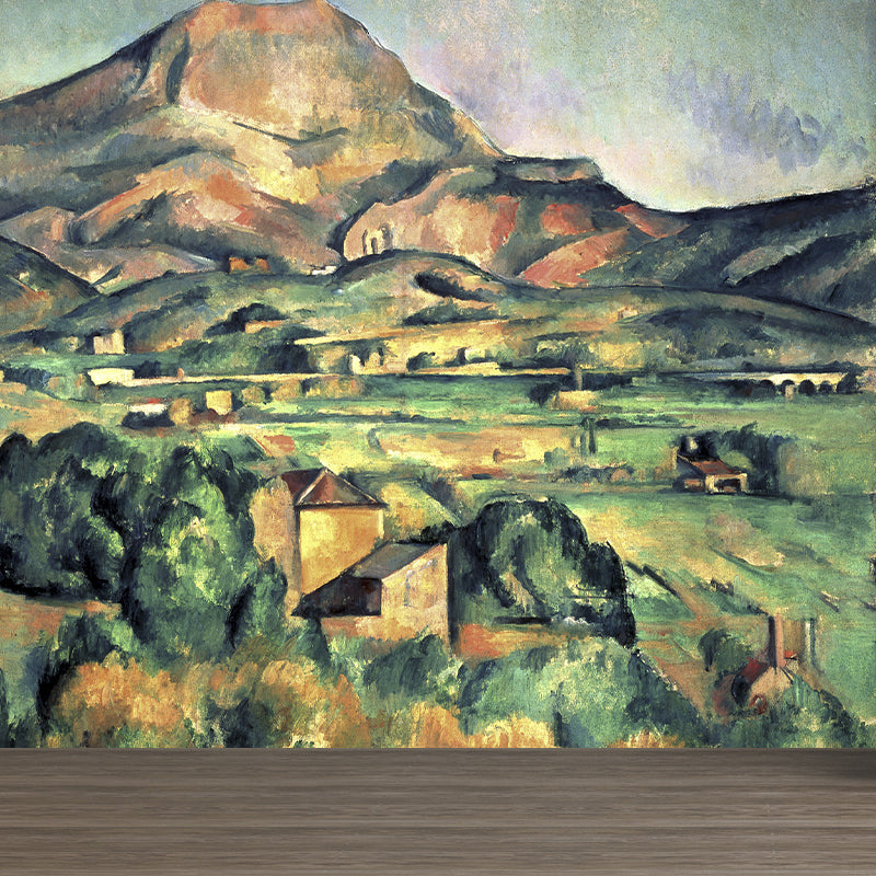Moderne Landschaftsmalerei Wandbild Sanfte Farben Abstract Wandverkleidung für Zuhause, Individueller Druck