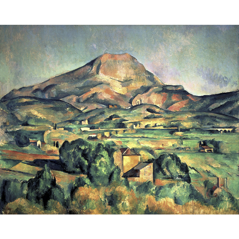Moderne Landschaftsmalerei Wandbild Sanfte Farben Abstract Wandverkleidung für Zuhause, Individueller Druck
