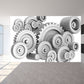 Dunkel Farbgear Tapete Mural Metall Steampunk Wasserdichtigkeit Wandkunst für Garage