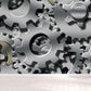 Dunkel Farbgear Tapete Mural Metall Steampunk Wasserdichtigkeit Wandkunst für Garage